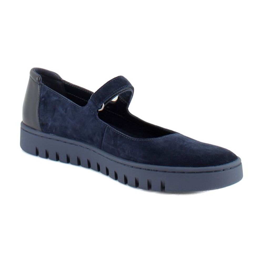 Vionic Uptown Mary Jane Navy Blazer Suede (Wide)